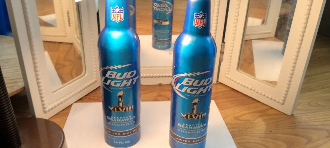 Seahawks Collectors Budweiser Bottles!