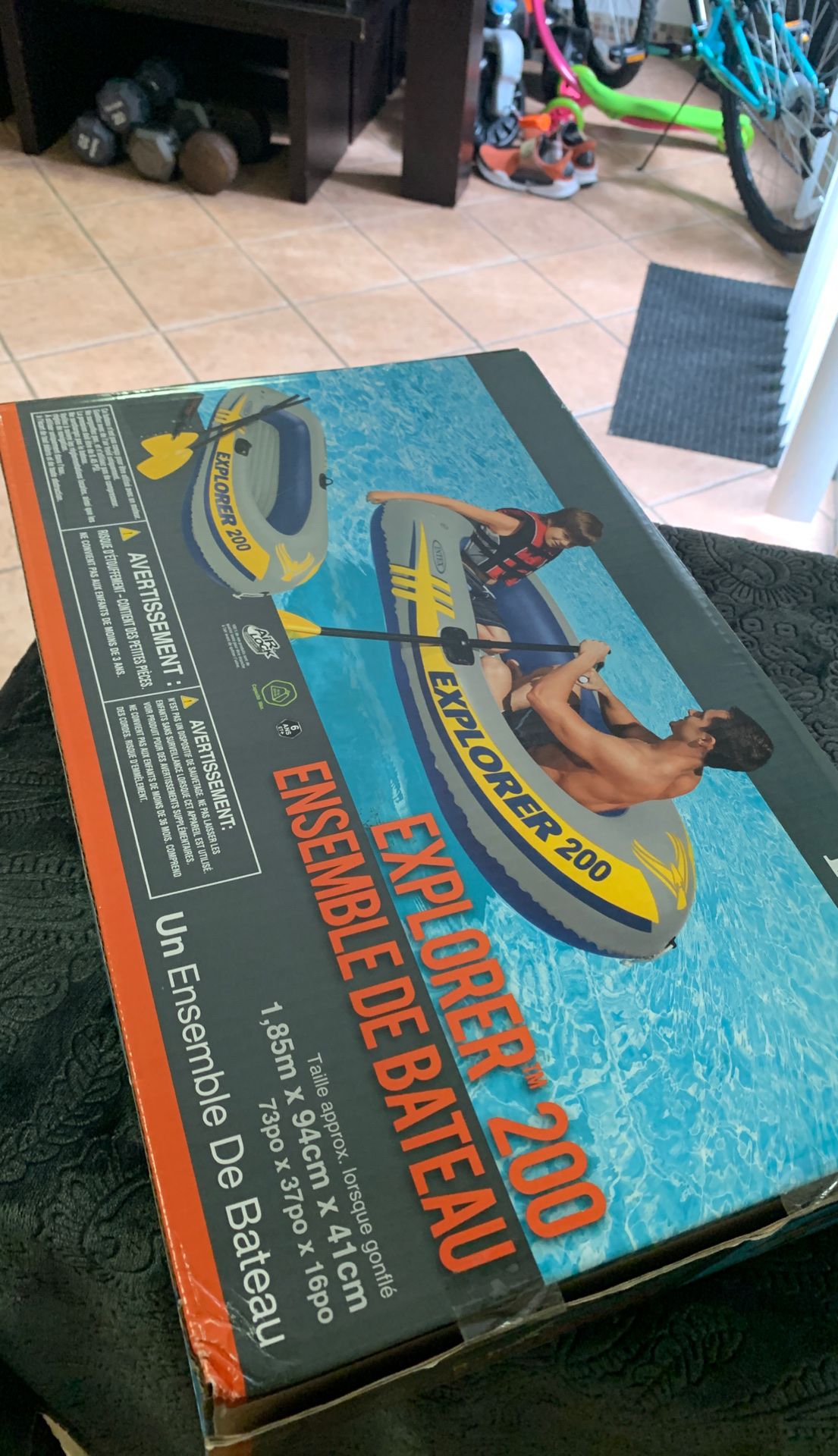 Intex inflatable boat new