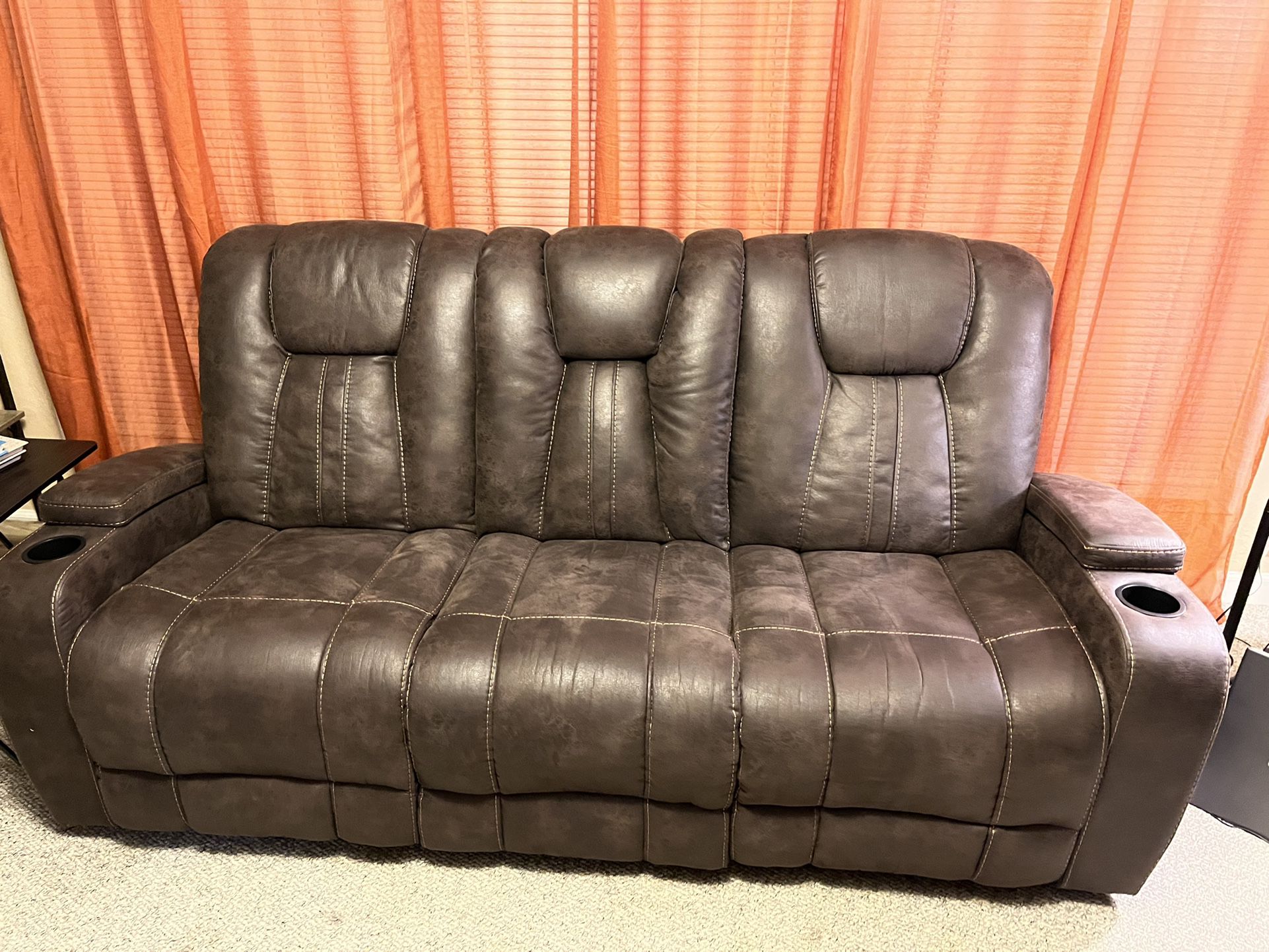 Couch And Loveseat  Reclining With Power And Reading Light . $1000 OBO
