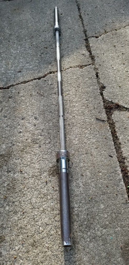 7 Feet Flat Bar, And Curl Bar (Olympic)