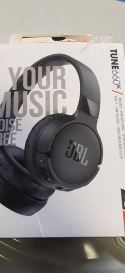 JBL Tune 660 Wireless Headphones Noise Cancelling Bluetooth On-Ear  - Black Thumbnail