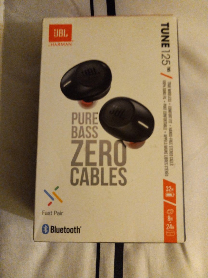 JBL PURE BASS WIRELESS HEADPHONES TUNE 510BT & PURE BASS WIRELESS EAR BUDS TUNE 125 TWS