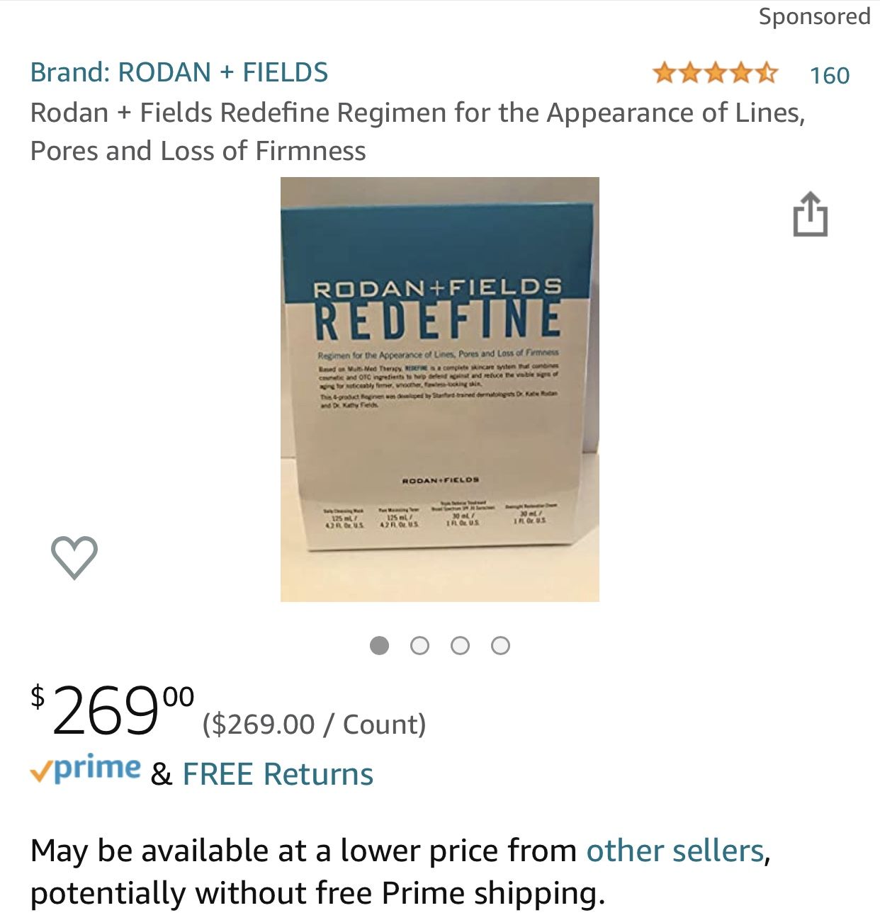 Rodan and Fields - Redefine AMP MD - NEW - Luxury Skincare Products- Younger Former Skin