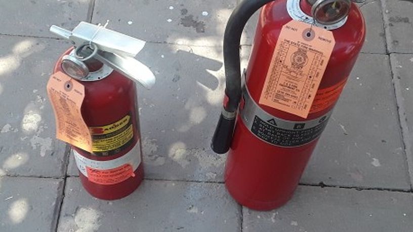 2 full Fire Extinguisher....