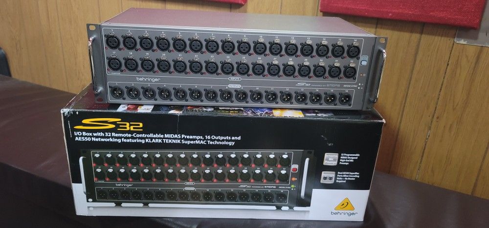 Behringer X32 40-channel Digital Mixer and Behringer S32 32 x 16 Digital Stage Box