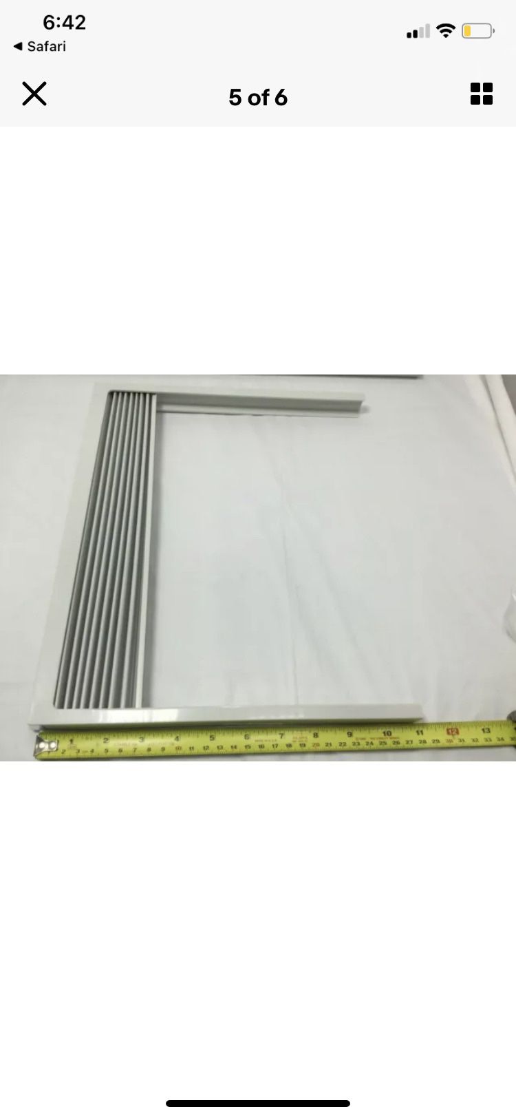 New OEM Sharp Air Conditioner Window Side Curtain & Frame Set (L&R) 9JQ(contact info removed)4