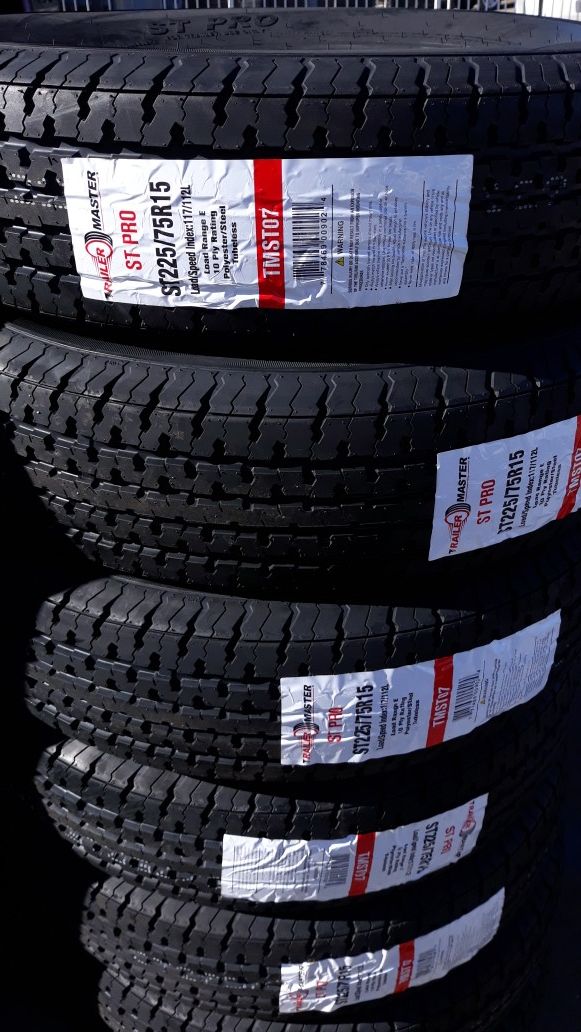 st225 75 r15 trailers tires only 10ply$260