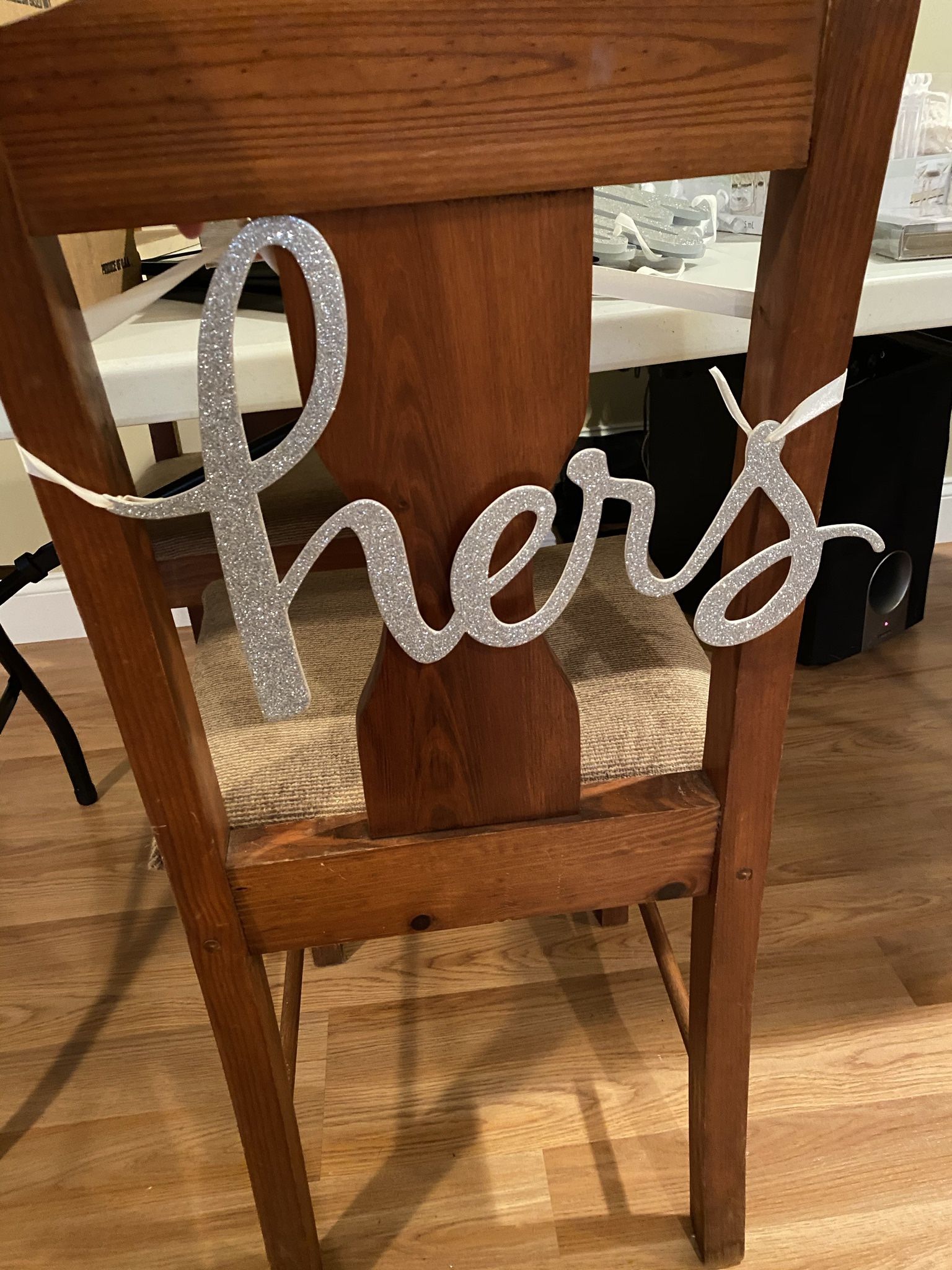 His/Hers Chair Signs
