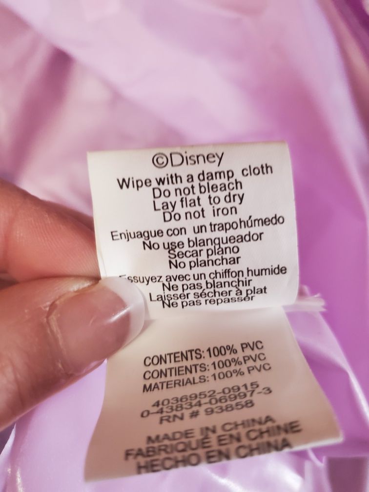 DISNEY PRINCESS PURPLE & PINK RAINCOAT!