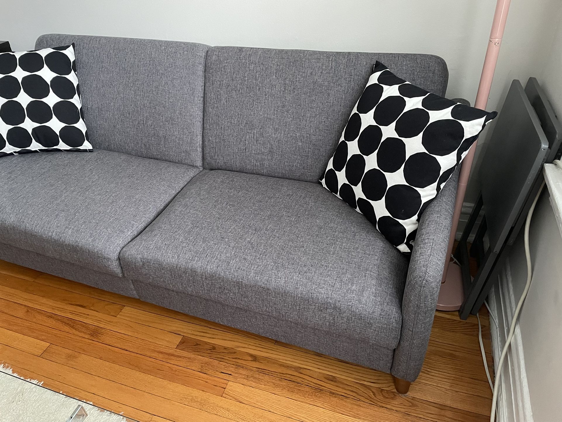 Modern Grey Sleeper Couch