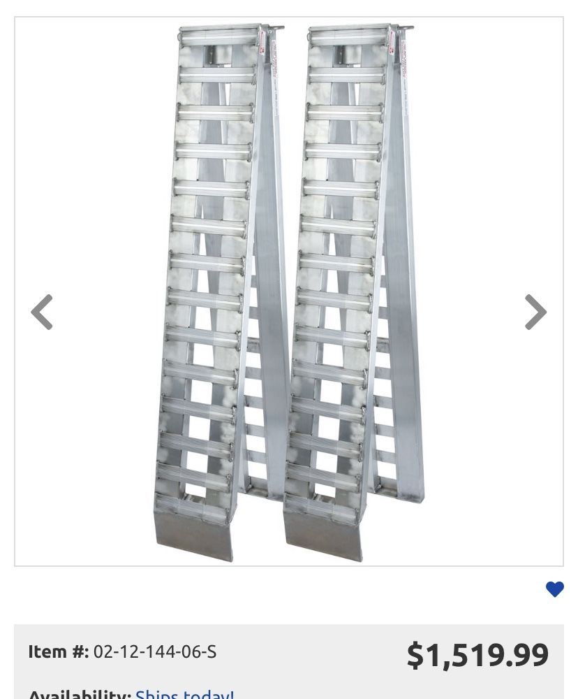 Aluminum ramp