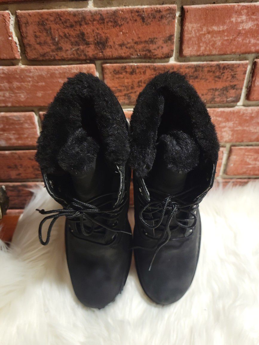 Timberland Lucia Waterproof Faux Fur Lined Leather Boot 10