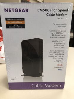 Netgear Cm500v High Speed Docsis 3 0 Cable Modem Cm500v 100nas For Sale In La Verne Ca Offerup