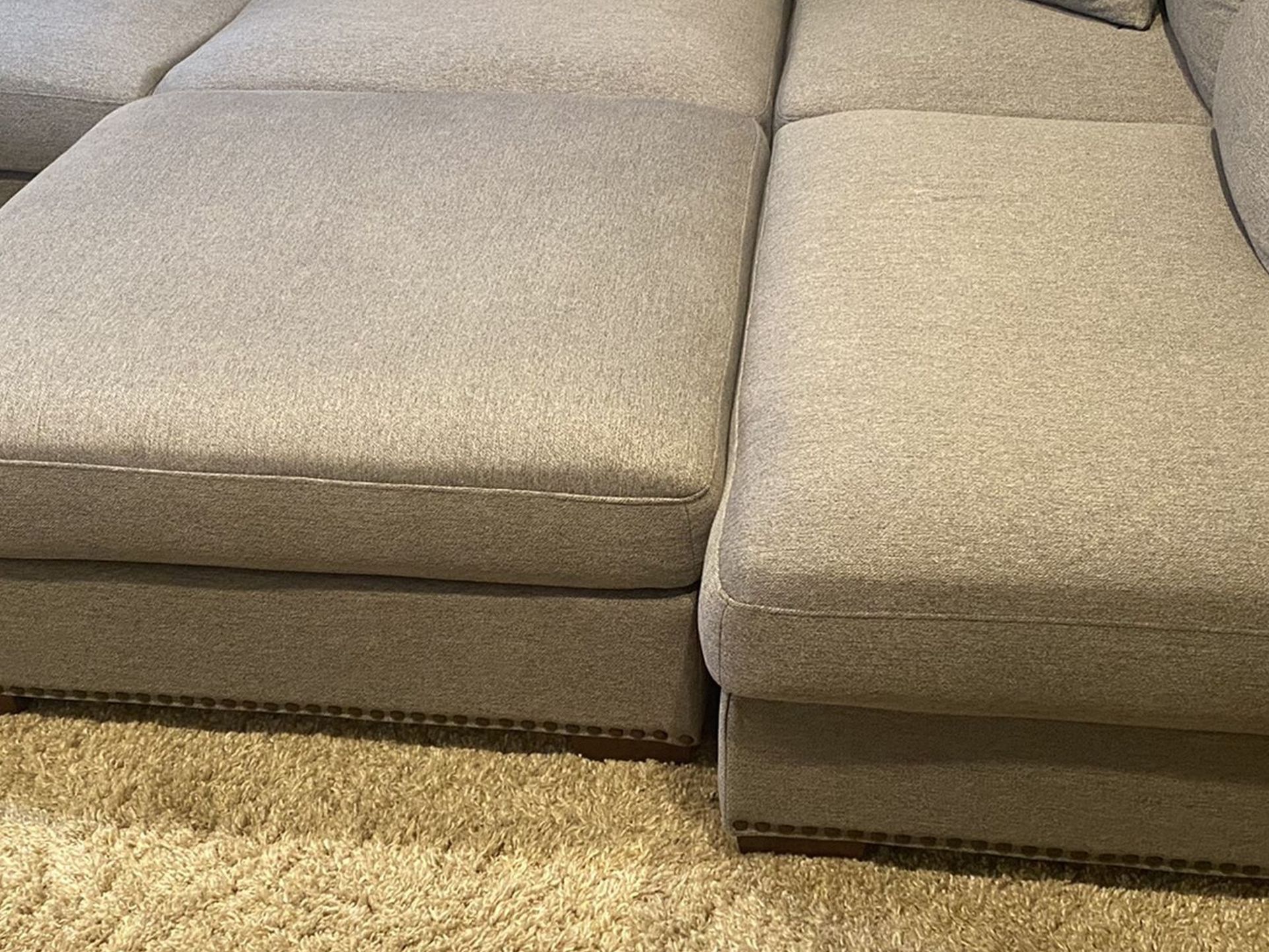 Thomasville Artesia Fabric Sectional with Ottoman for Sale in San Diego, CA OfferUp