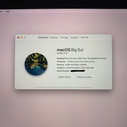 2016 MacBook Pro i5 13.3 With Touch Bar  Thumbnail