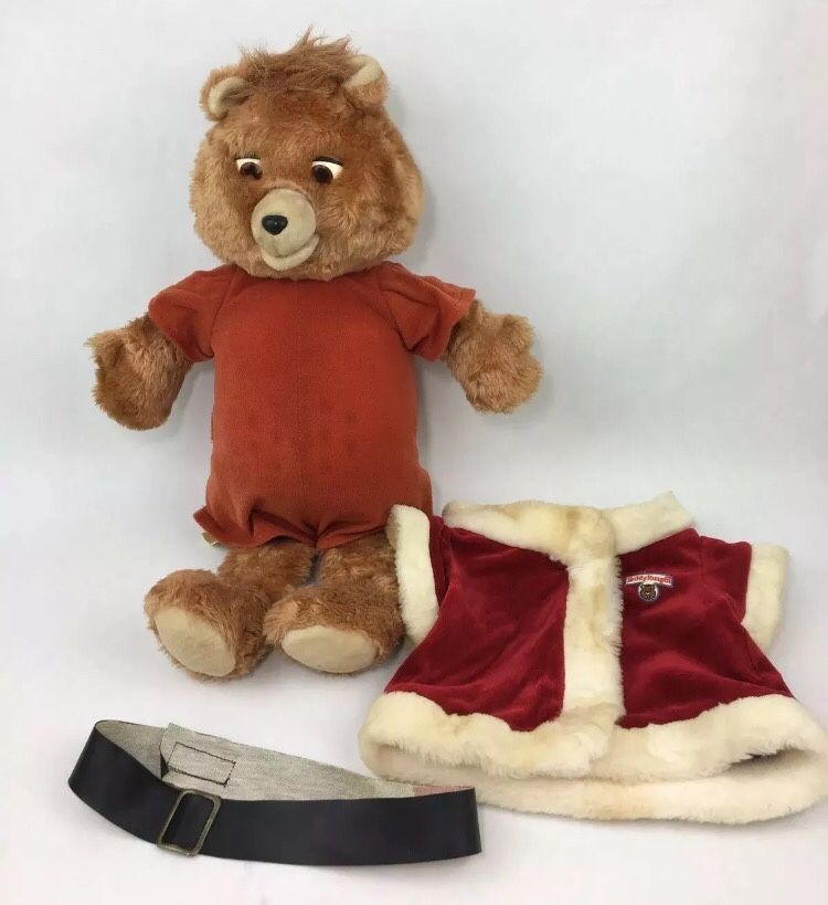 Vintage Retired 1984-1985 TEDDY RUXPIN Talking Toy Bear With Tape (The Airship) Works DS USA Sound Works