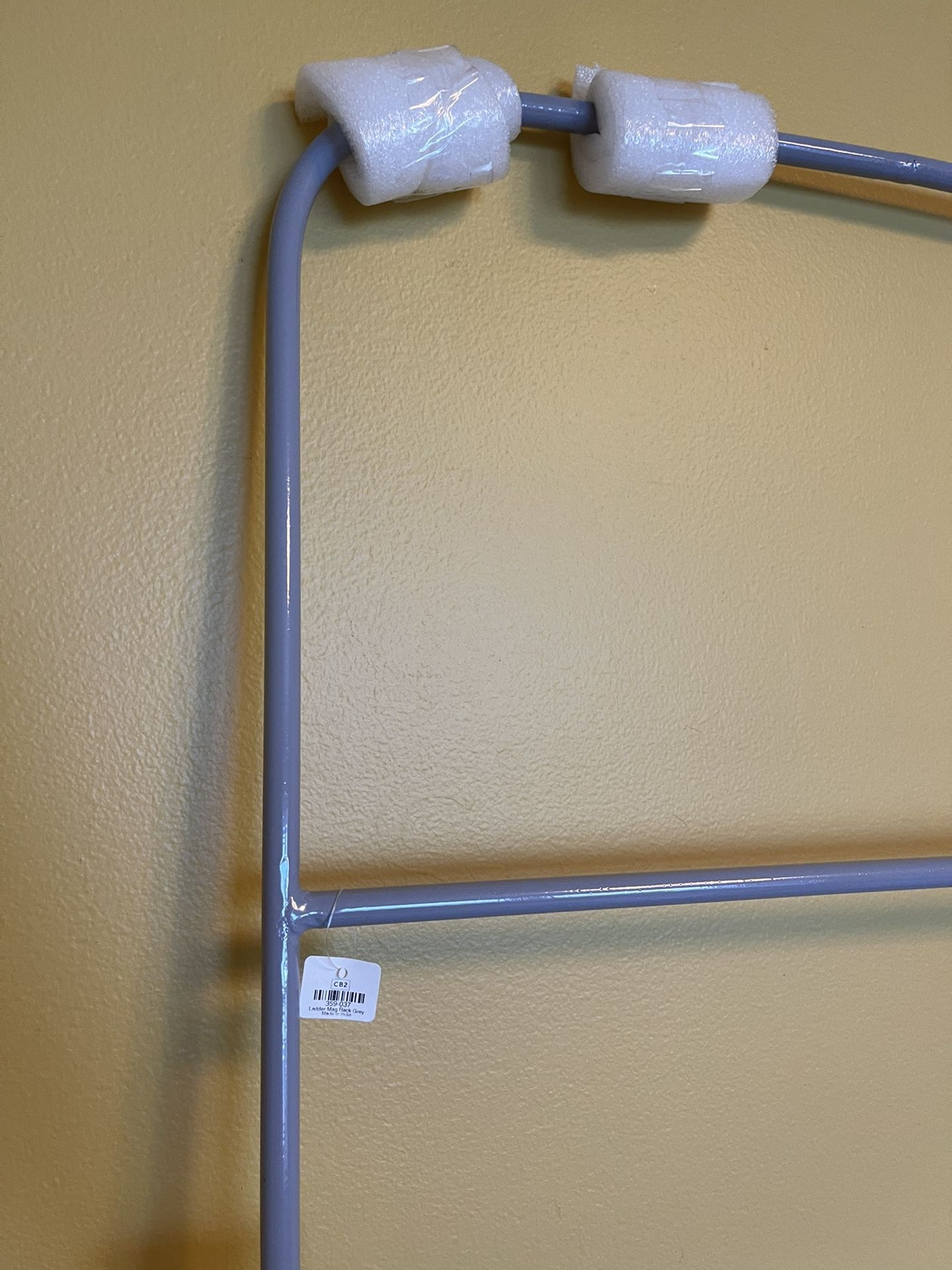 BRAND NEW - CB2 Ladder Magazine Rack - Gray