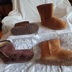 Suede ,winter Boots With Fur Inside.  Thumbnail