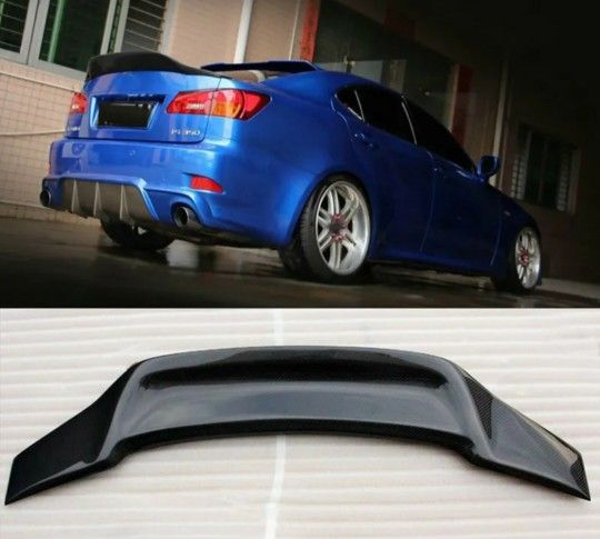 BRAND NEW 2006-2013 LEXUS IS250 IS350 JDM Duckbill Highkick V2 REAL CARBON FIBER Trunk Wing Spoiler