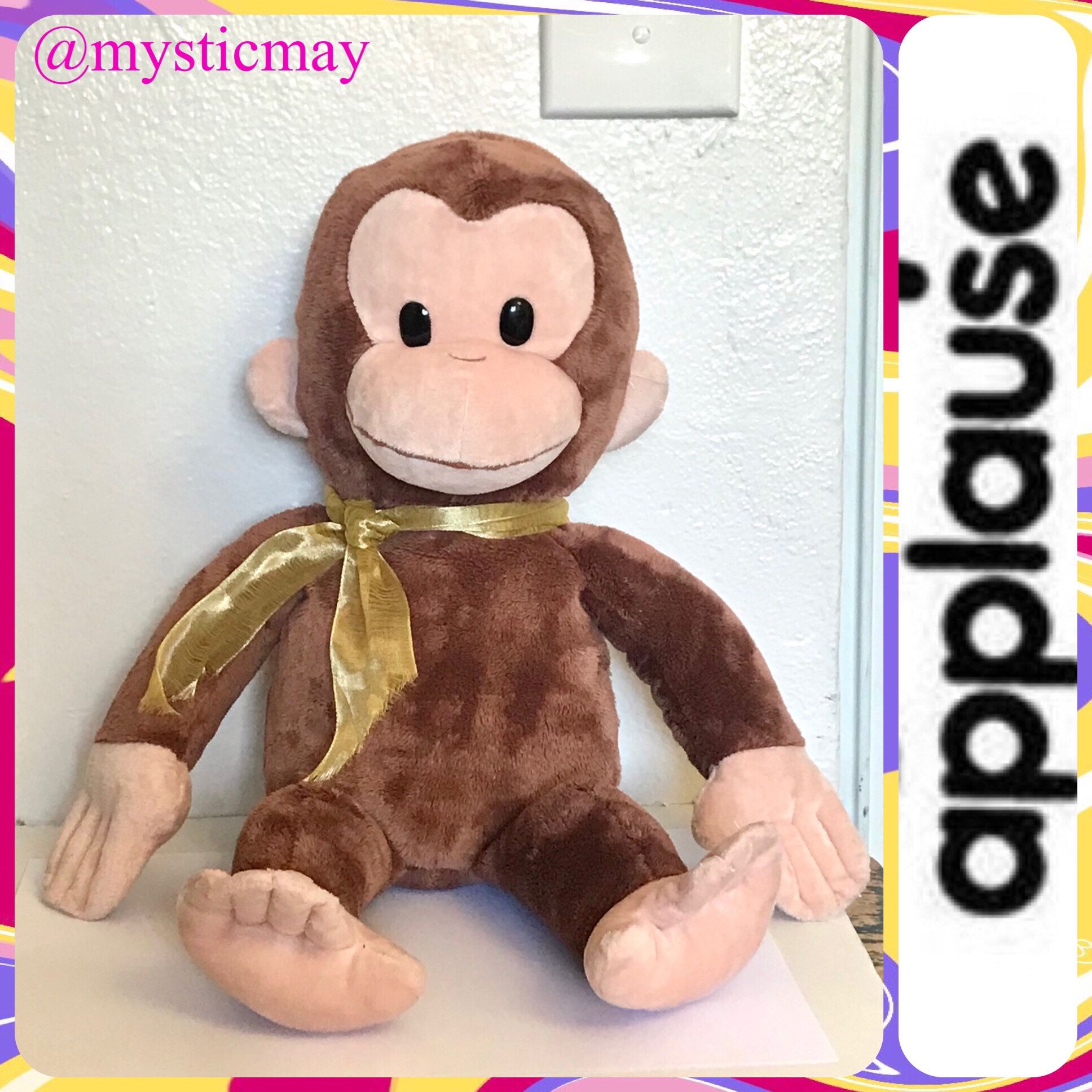 2019 Applause by Russ CURIOUS GEORGE 16" PLUSH TOY Stuffed Animal Monkey Kohls