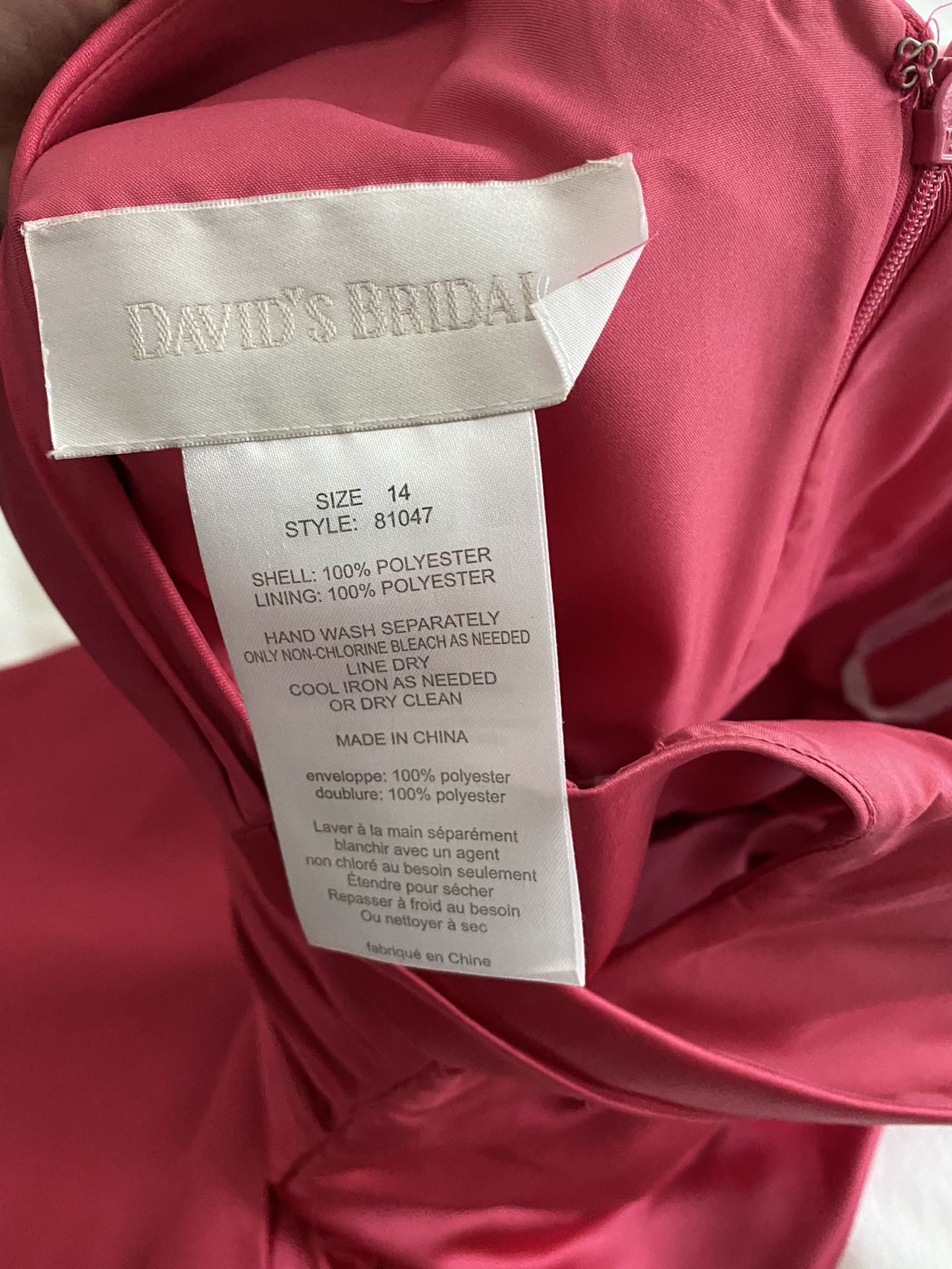 David Bridal Dress For Wedding With Shoes And 2 Clutches