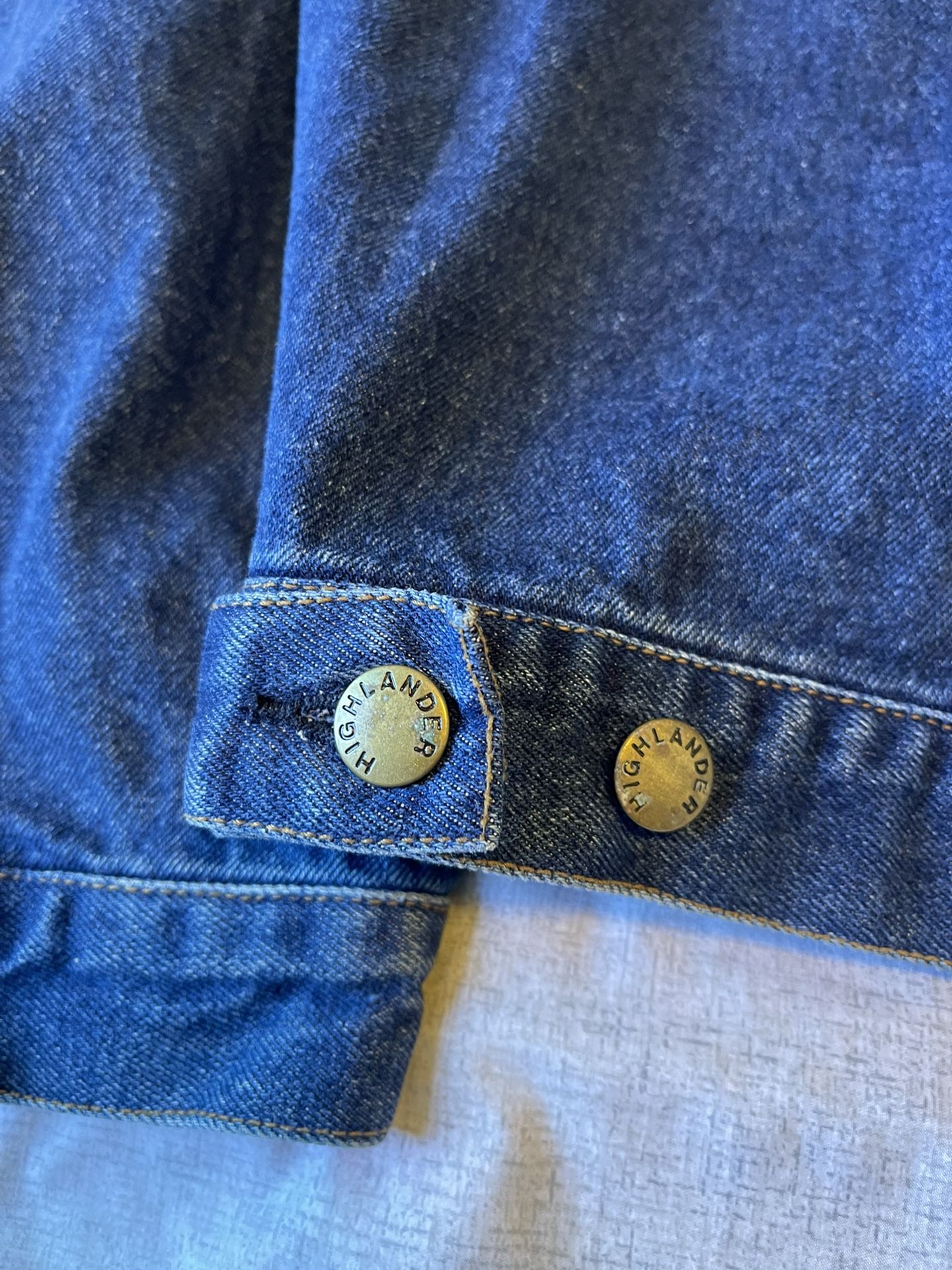 Highlander Size Medium Official Product Promo Denim Jacket Vintage There Can Be