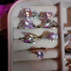 Assorted Engagement/wedding Rings NOW ONLY 20.00 Each ALL MUST GO TODAY ONLY 10.00 Thumbnail