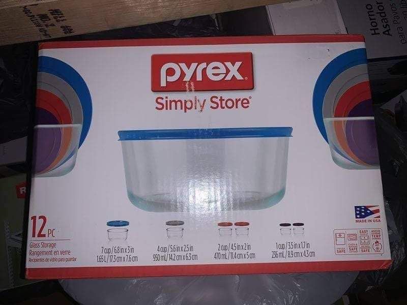 New Pyrex Simply Store 12 Piece Glass Storage Container Set