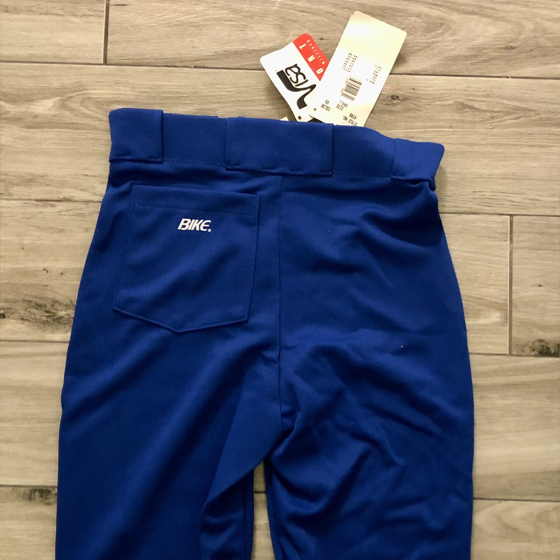Bike Athletic Style 4108 Blue Adult Baseball Pants w/Belt Loops Size Small NEW