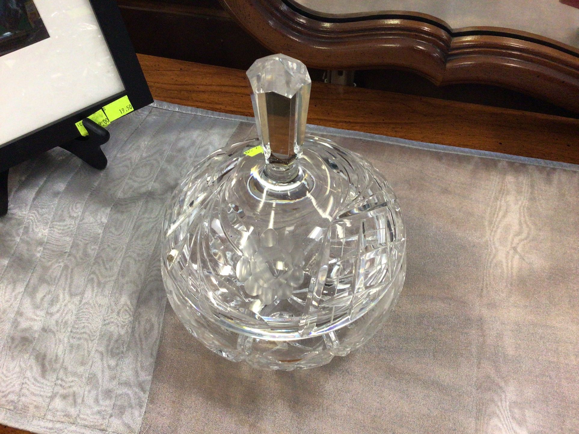 Crystal Candy Dish W/ Lid