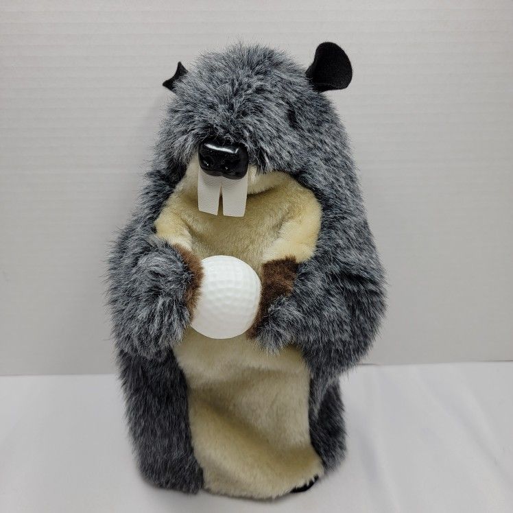 Caddyshack Plush Beaver Golf Club Head Cover Golf Ball Driver Club Bag Gofer Hog