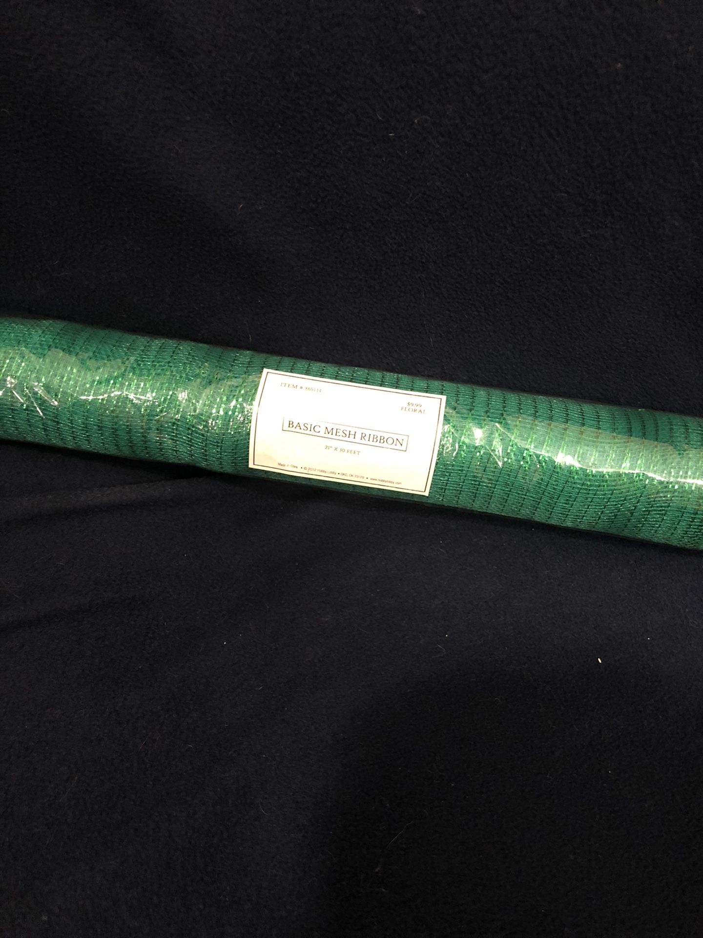 Deco Mesh - 2 rolls, 1 Red, 1 Green - New in Package