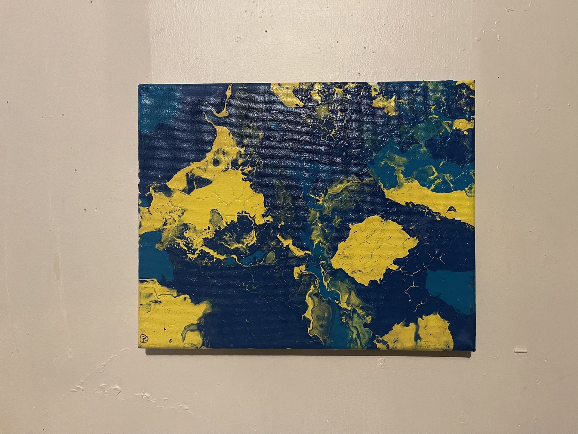 Blue & Yellow Painting
