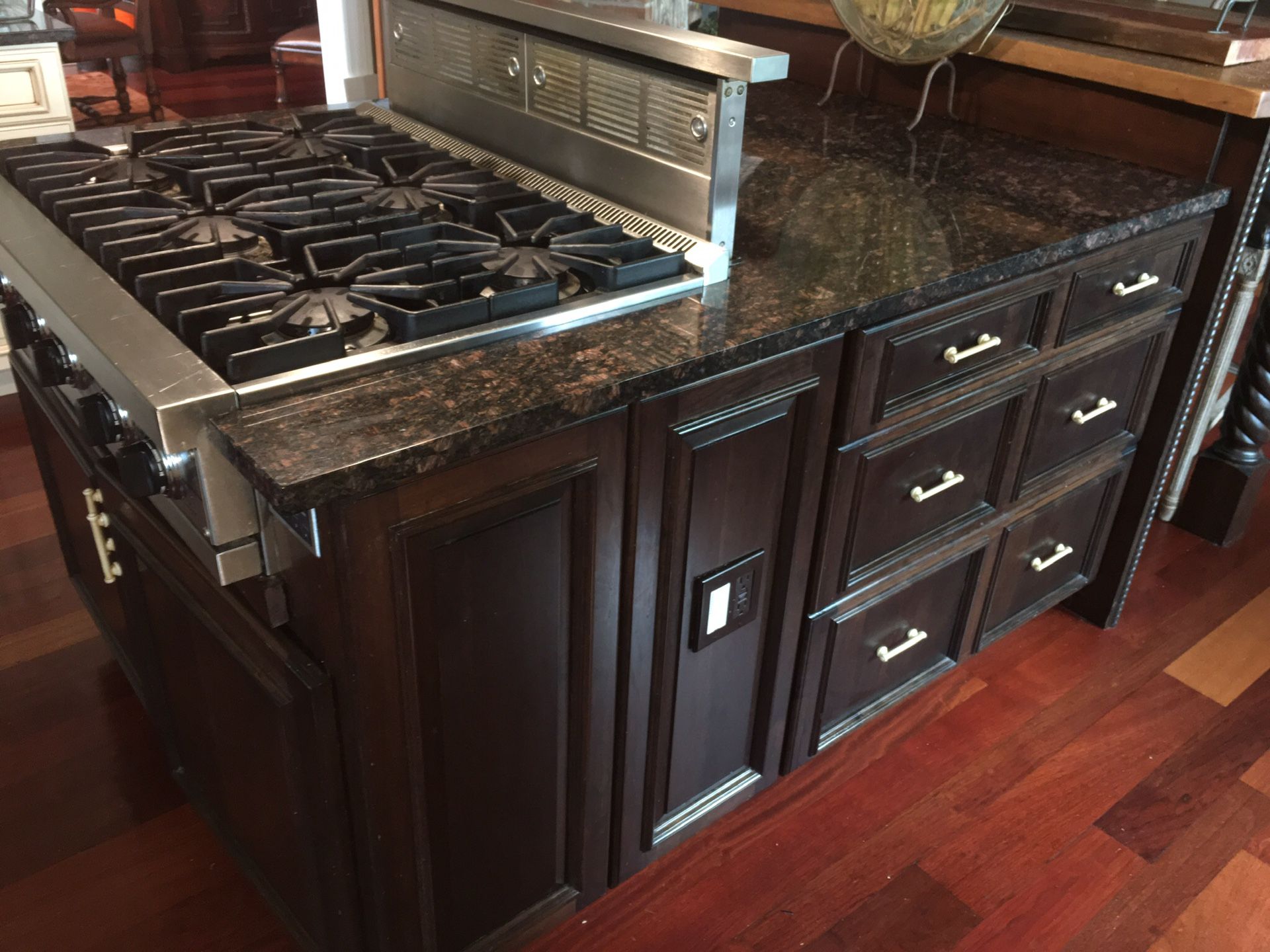 Viking 6Burner Gas Cooktop Stovetop Range w/Retractable Vent for Sale