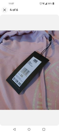 New With Tags Women's Frye Hoodie Pink Xsmall Thumbnail