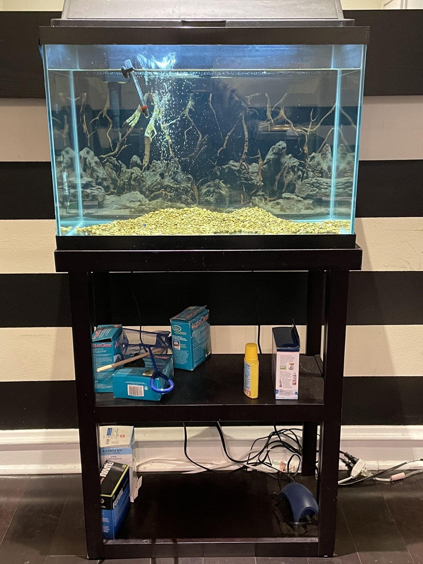 Fish Tank With Filters And Stand