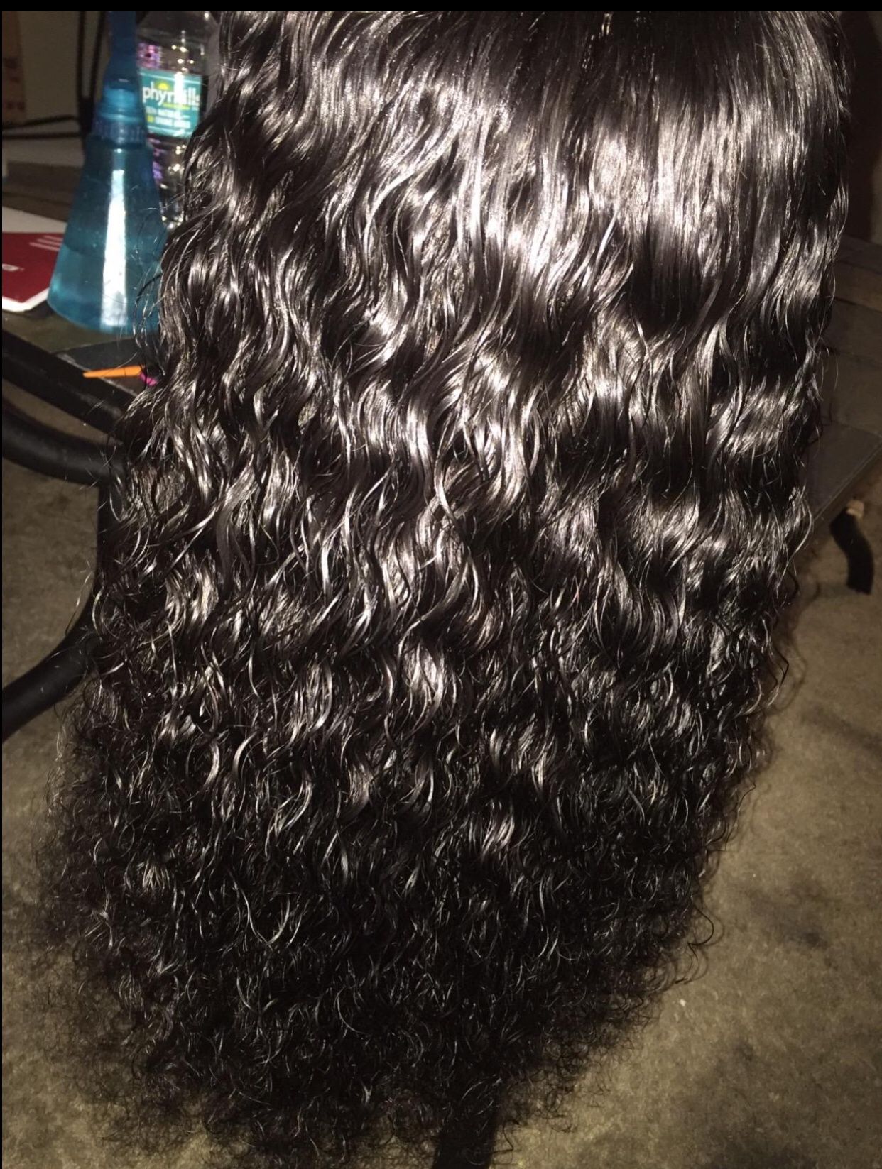 Water wave human hair preplucked