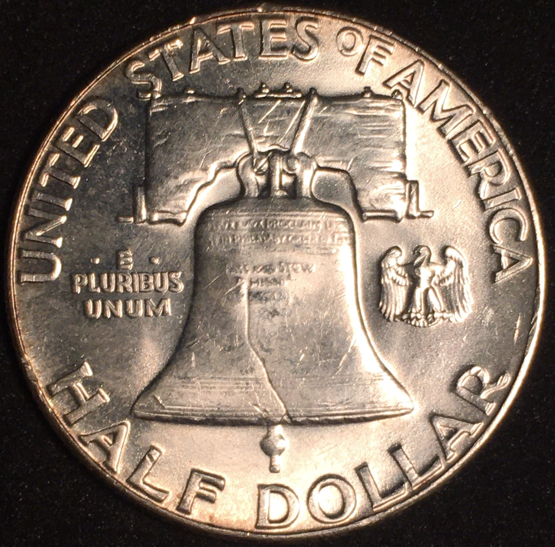 Silver 1954 Franklin Half Dollar
