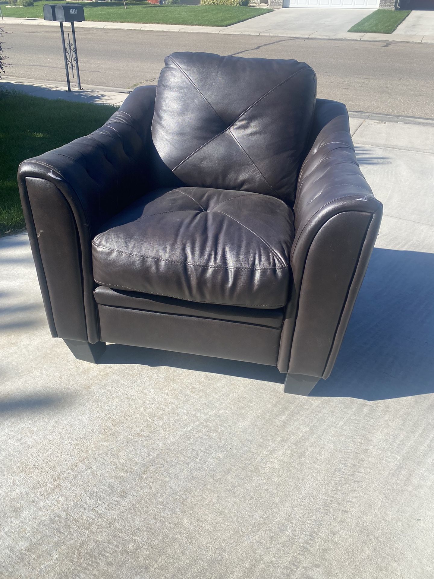 Leather Love Seat