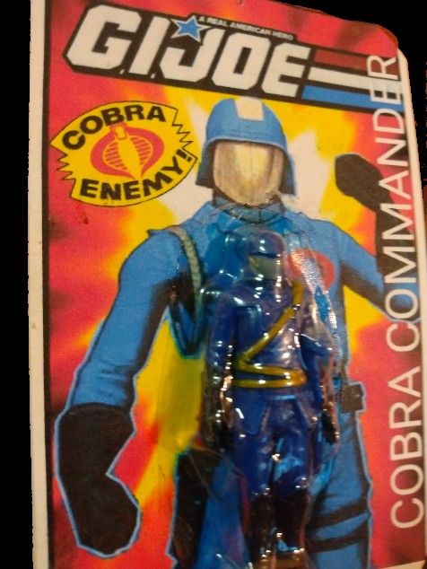 Cobra Commander Mini Figure On Card