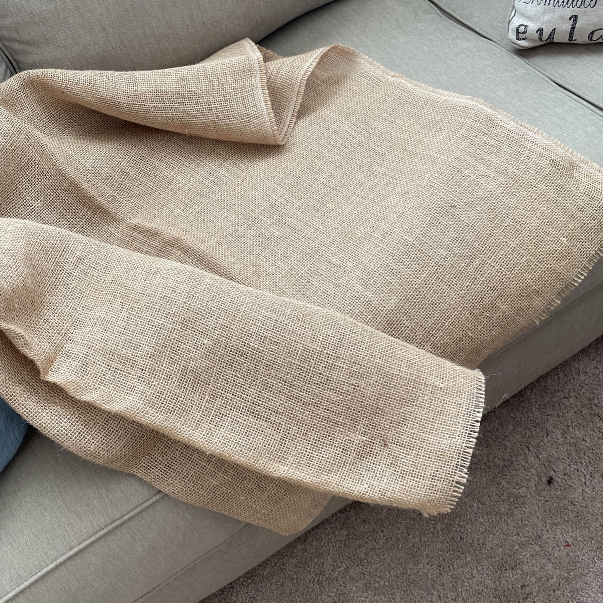 60 X 60 Burlap Tablecloth or Overlay