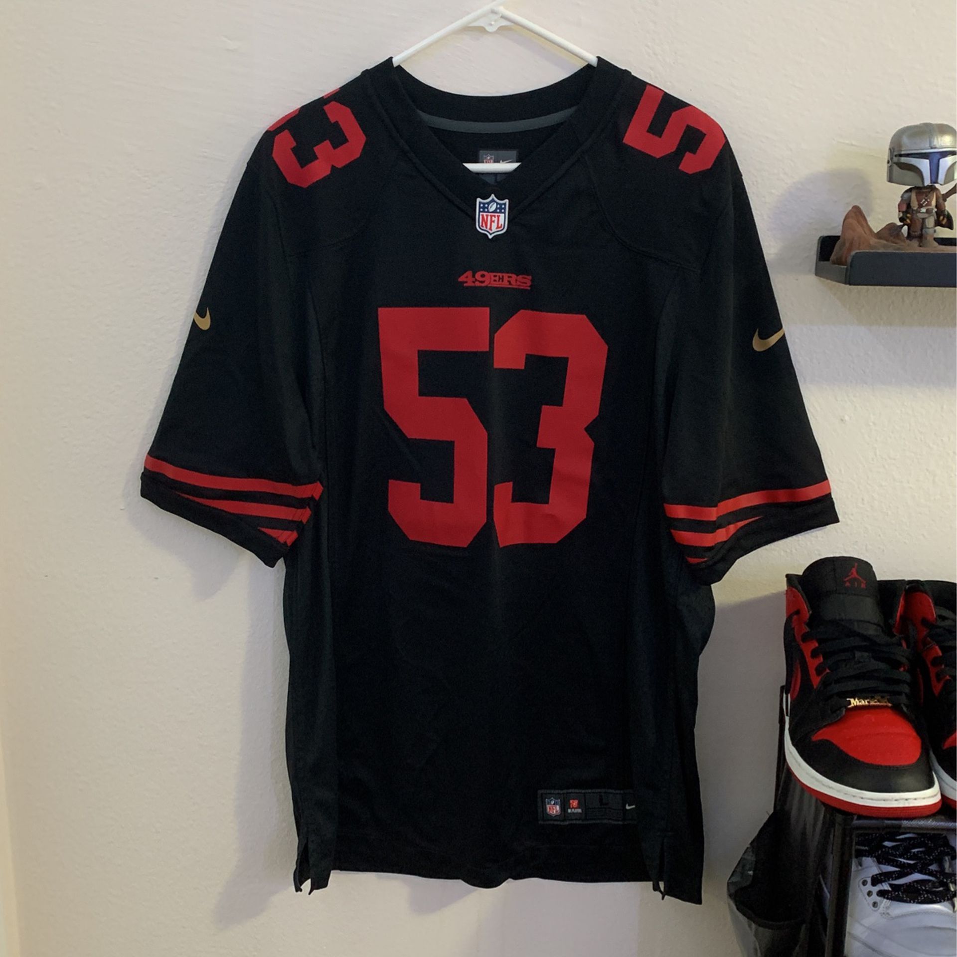 NaVorro Bowman Jersey 2019 San Francisco 49ers Black And Red