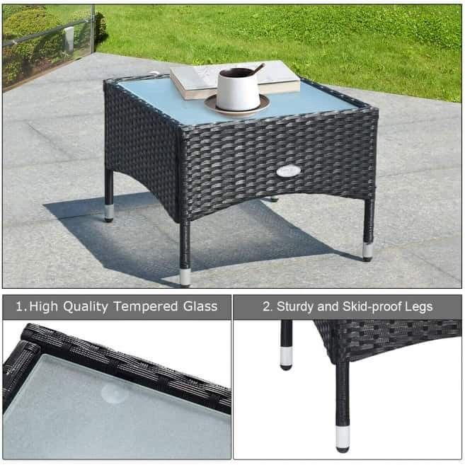 NEW Outdoor Furniture Set with White Cushion