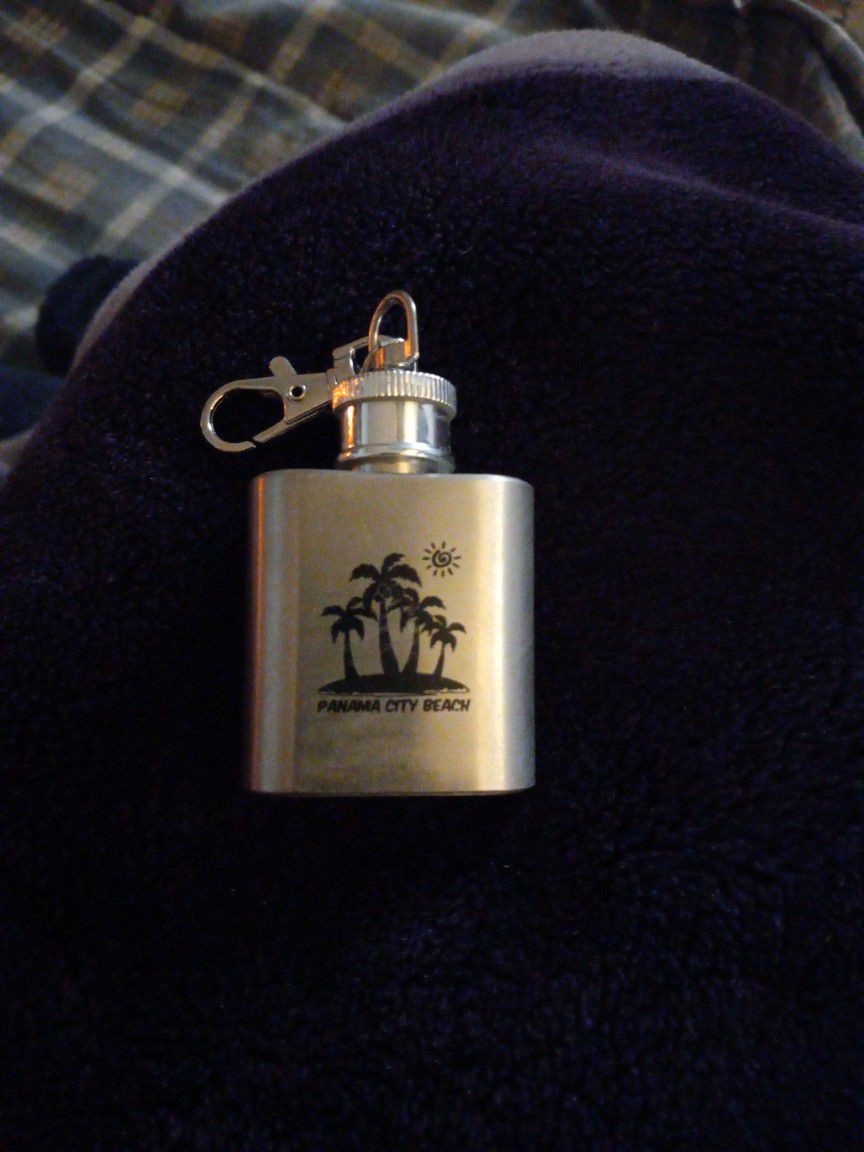 Panama City Beach Flask Keychain