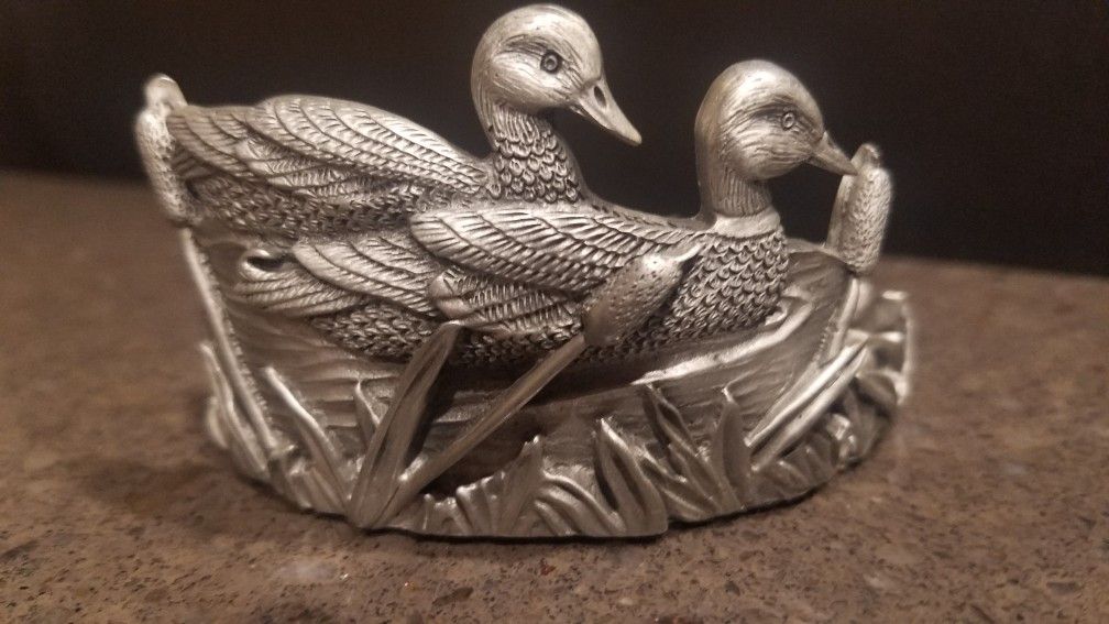 Pewter Candle Holder Home Decor Outdoor Duck