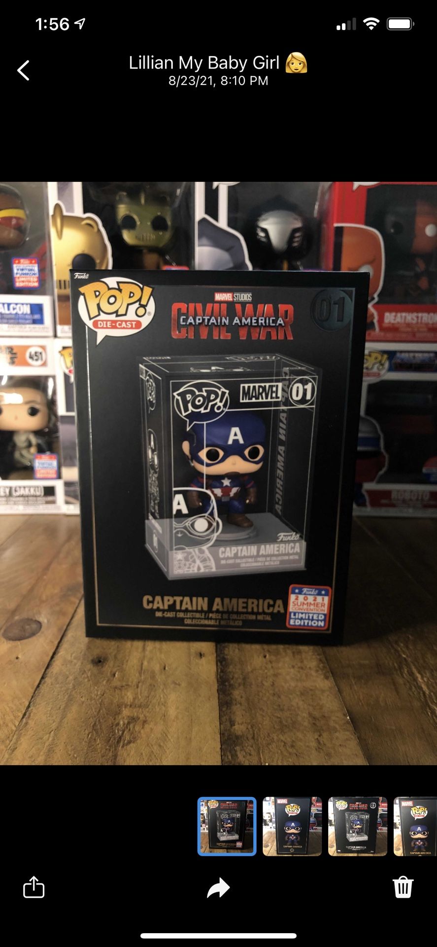 Funko Pop Captain America Die Cast Funko Exclusive