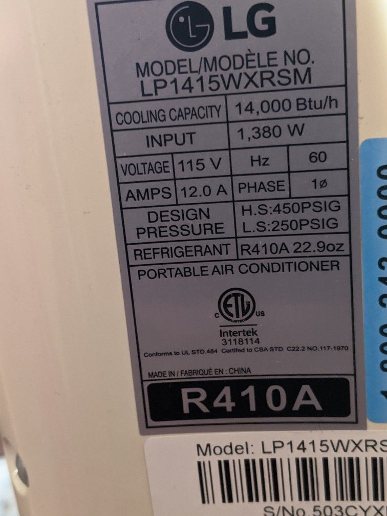 Lg Portable Air Conditioner