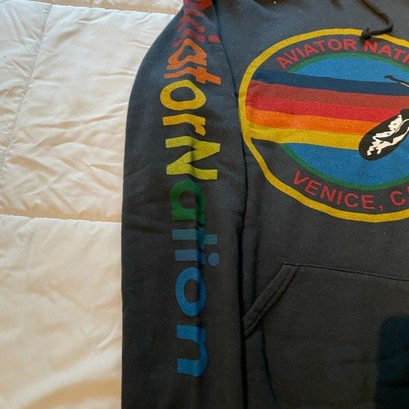 Aviator Nation Graphic Pullover Hoodie women Size: US L