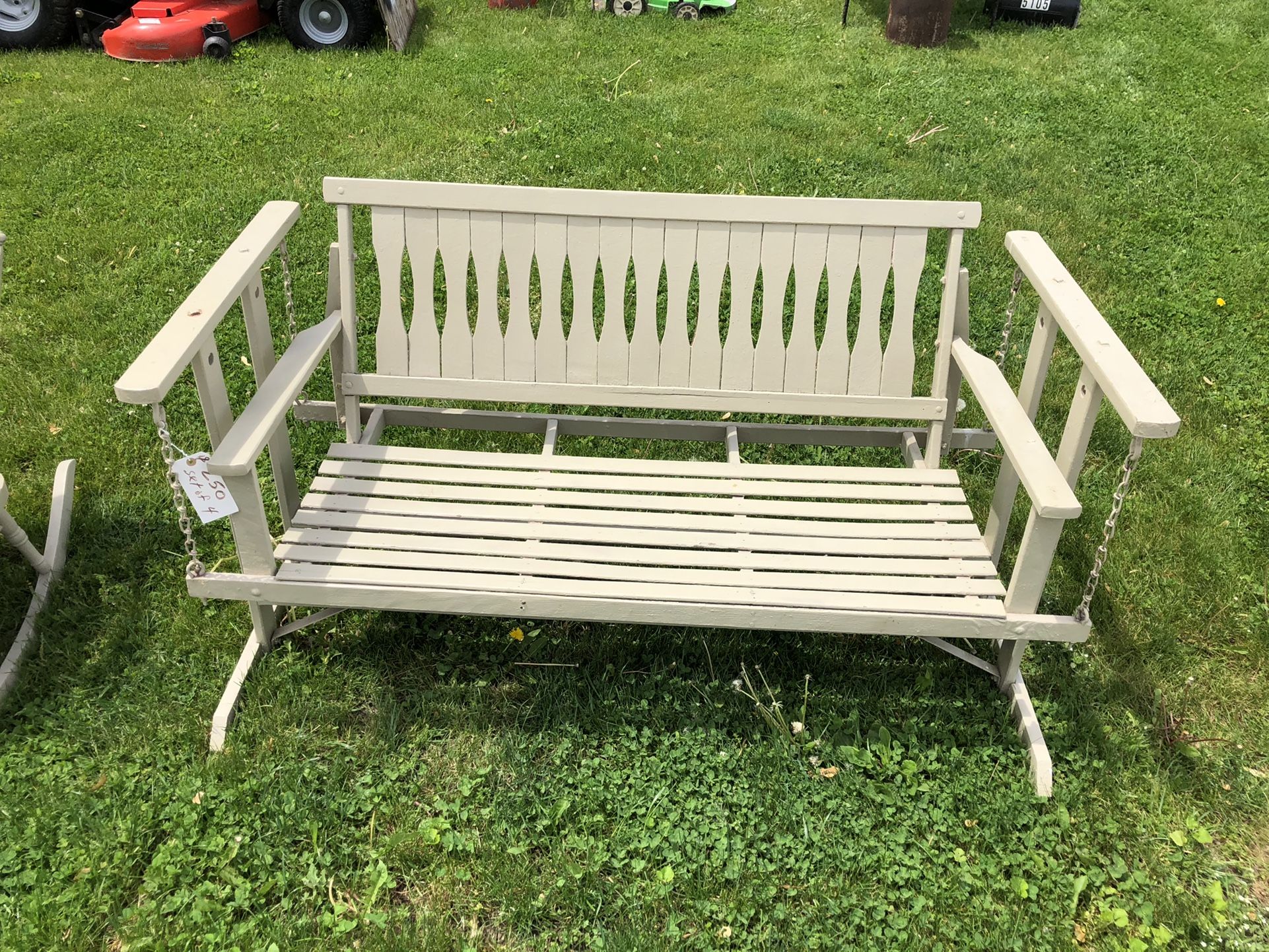 Antique Glider Swing Rocker Chair Bench Love Seat Home Deck Patio Porch Furniture