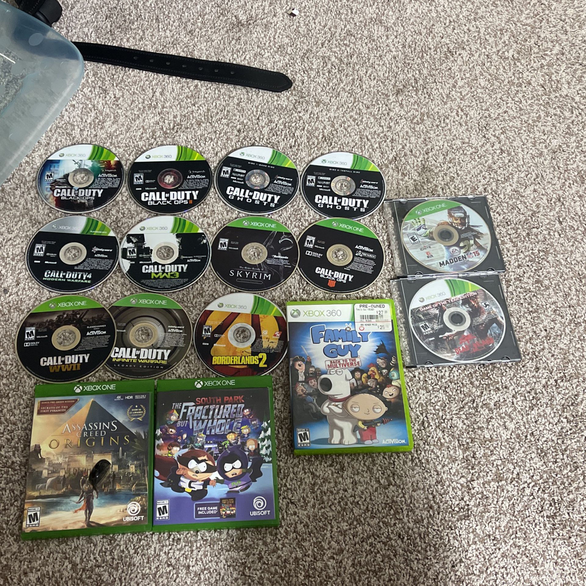 Xbox One/360 Games. 